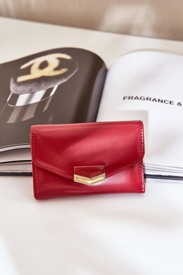 lackiert Damenbrieftasche rote Farbe Rahner