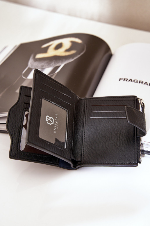 Damenbrieftasche Eko Leder schZuarze Farbe Jezorea Damenbrieftasche Eko Leder schZuarze Farbe Jezorea
