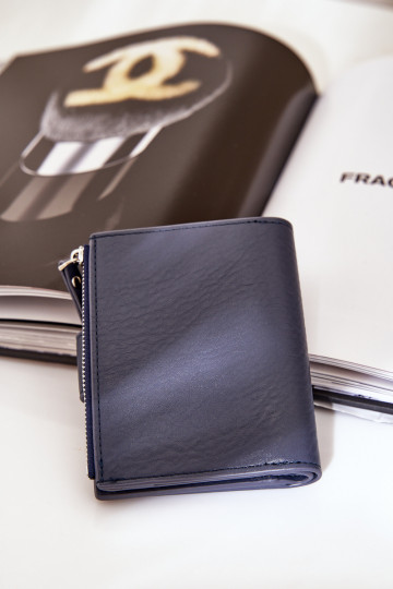 Damenbrieftasche Eko Leder Dunkelblau Jezorea 2