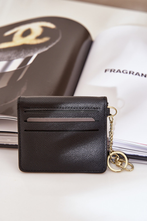 Etui Ermöglicht Karty Ze goldene Farbem Brelokiem aus Öko-Leder schZuarze Farbe Iritinme Etui Ermöglicht Karty Ze goldene Farbem Brelokiem aus Öko-Leder schZuarze Farbe Iritinme