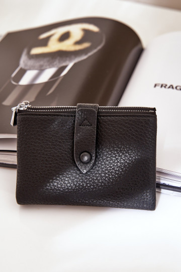 Eko Leder Damenbrieftasche schZuarze Farbe Bronica