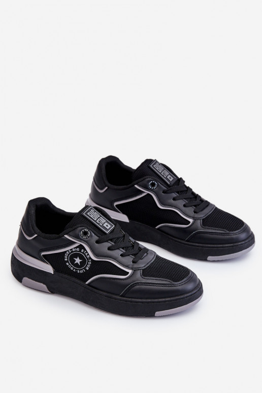 Feminin Sportlicher Stil Schuhe Big Star LL274443 SchZuarz und-graue Farbe Feminin Sportlicher Stil Schuhe Big Star LL274443 SchZuarz und-graue Farbe