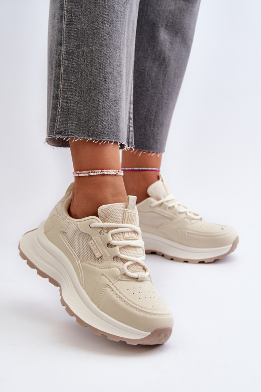 Sneakers Stilvollllschuhe Feminin HI-POLY SYSTEM Big Star NN274A105 Beige