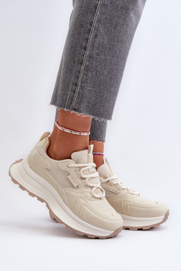 Sneakers Stilvollllschuhe Feminin HI-POLY SYSTEM Big Star NN274A105 Beige 2