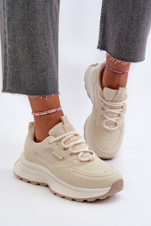 Sneakers Stilvollllschuhe Feminin HI-POLY SYSTEM Big Star NN274A105 Beige