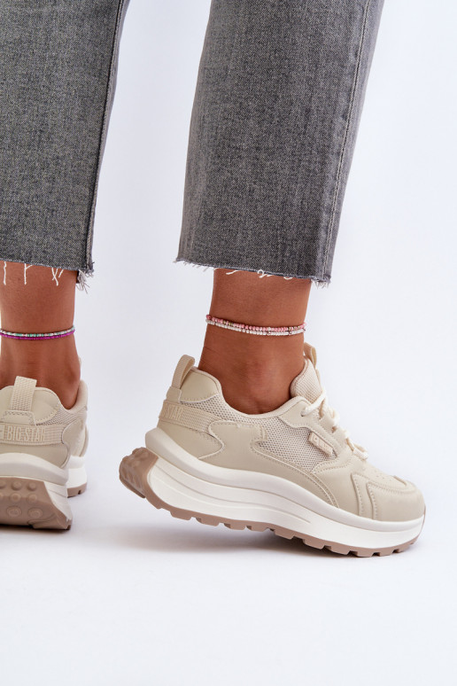 Sneakers Stilvollllschuhe Feminin HI-POLY SYSTEM Big Star NN274A105 Beige