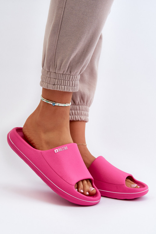  Damenhausschuhe Big Star NN274A041 pinke Farbe