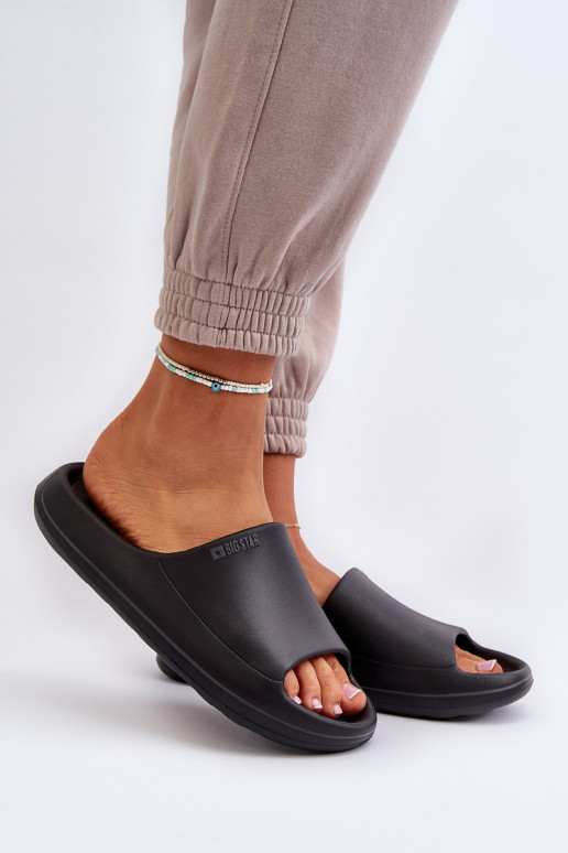  Damenhausschuhe Big Star NN274A042 schZuarze Farbe