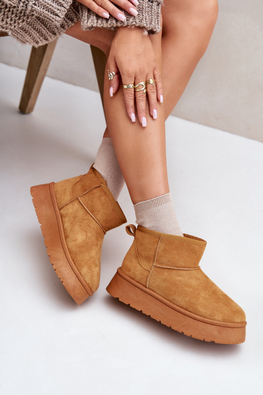 Niedrige gefütterte Schneestiefel mit...