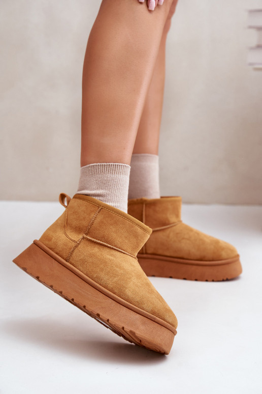 Niedrige gefütterte Schneestiefel mit...