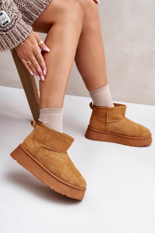 Niedrige gefütterte Schneestiefel mit...