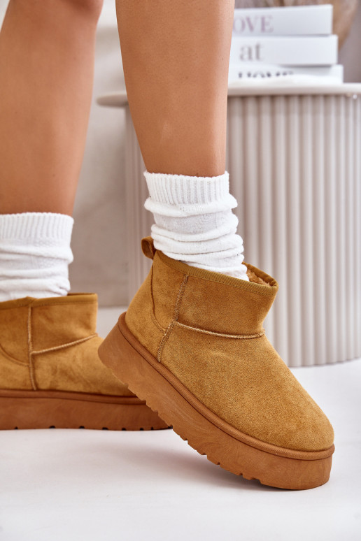 Niedrige gefütterte Schneestiefel mit...