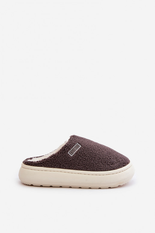 Big Star graue Hausschuhe mit dickem... Big Star graue Hausschuhe mit dickem...