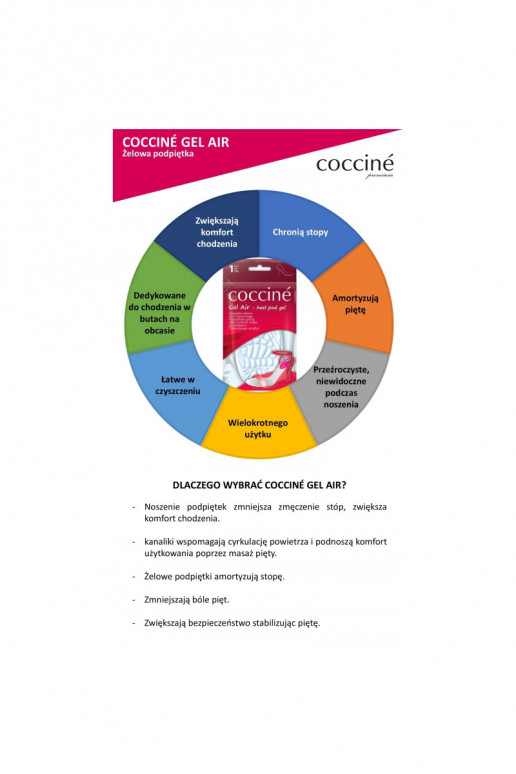 Coccine Gel-Einlegesohlen für Schuhe Gel Air