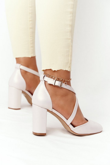 Perlmutt Schuhe mit Absätzen Sergio Leone SK863 Beige 2