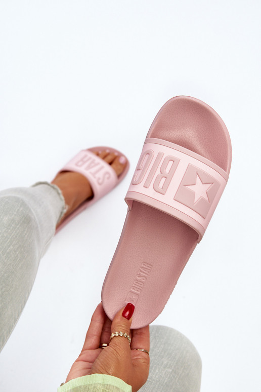 Feminin Hausschuhe Big Star NN274A647 pinke Farbe