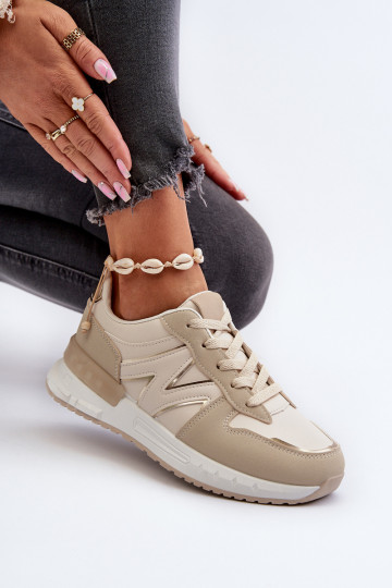 Beige Sneakers aus... 2