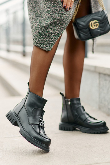 Lederstiefeletten mit... 2