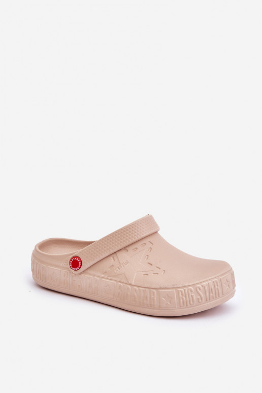 Feminin Leichte Hausschuhe Big Star II275012 Beige