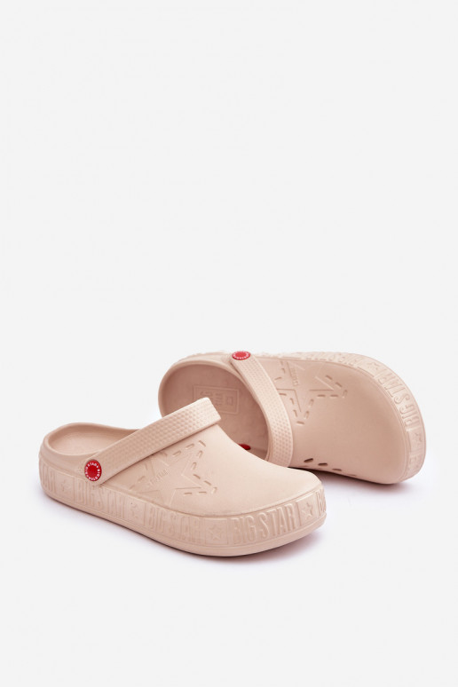 Feminin Leichte Hausschuhe Big Star II275012 Beige