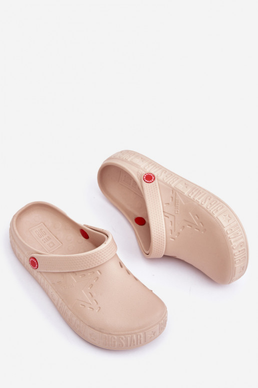 Feminin Leichte Hausschuhe Big Star II275012 Beige