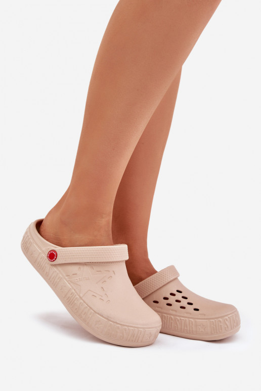 Feminin Leichte Hausschuhe Big Star II275012 Beige