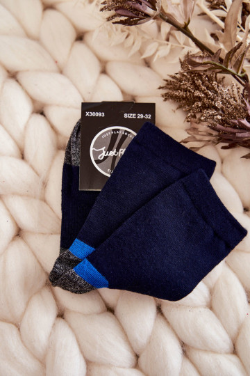Jugend Groß BaumZuollsocken Dunkelblau 2