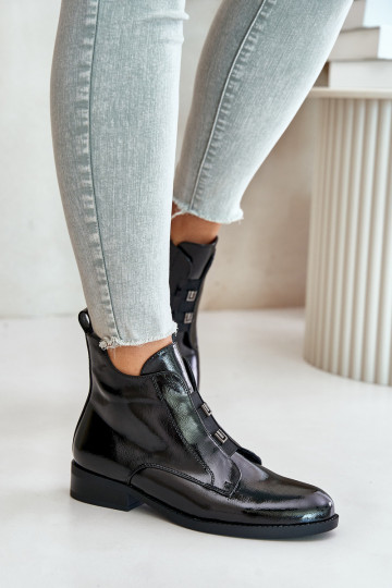 Zazoo kniehohe Stiefel im Cowboy-Stil, aus Wildleder, braun
