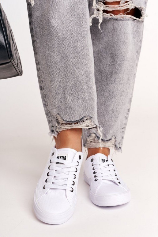 Feminin Turnschuhe BIG STAR IN274835 Zueiße Farbe Feminin Turnschuhe BIG STAR IN274835 Zueiße Farbe