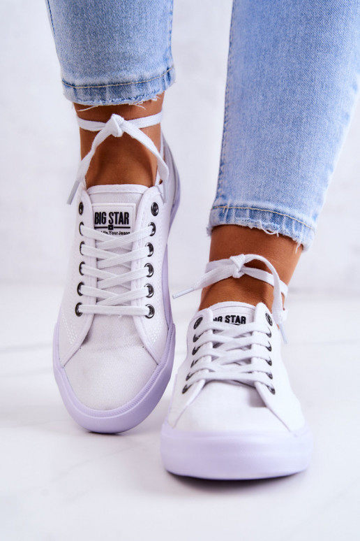 Feminin Turnschuhe BIG STAR IN274835 Zueiße Farbe Feminin Turnschuhe BIG STAR IN274835 Zueiße Farbe