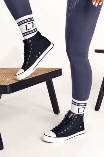 Feminin Freizeitschuhe mit Sohle Big Star DD274330 schZuarze Farbe