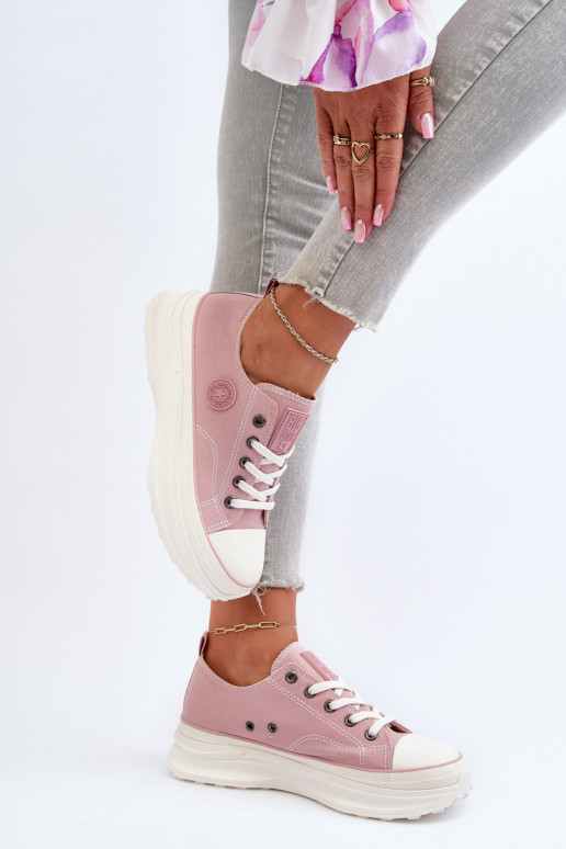 Frauen Schuhe mit modischer Es mussssivsohle Big Star NN274129 pinke Farbe Frauen Schuhe mit modischer Es mussssivsohle Big Star NN274129 pinke Farbe