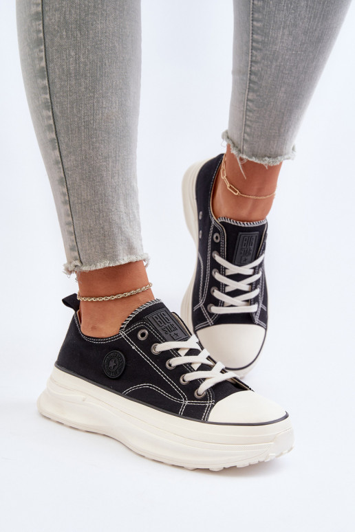 Frauen Schuhe mit modischer Es mussssivsohle Big Star NN274125 schZuarze Farbe Frauen Schuhe mit modischer Es mussssivsohle Big Star NN274125 schZuarze Farbe