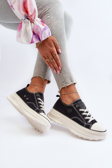 Frauen Schuhe mit modischer Es mussssivsohle Big Star NN274125 schZuarze Farbe 2