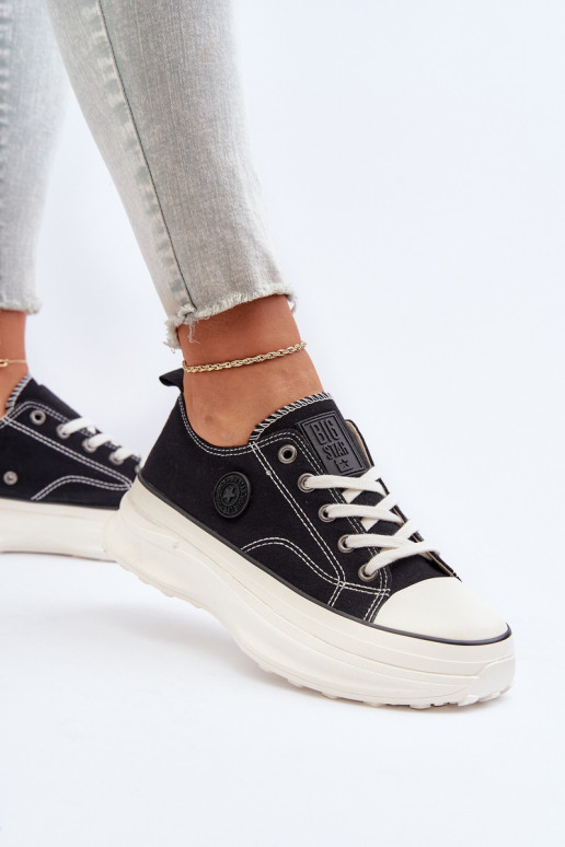 Frauen Schuhe mit modischer Es mussssivsohle Big Star NN274125 schZuarze Farbe Frauen Schuhe mit modischer Es mussssivsohle Big Star NN274125 schZuarze Farbe