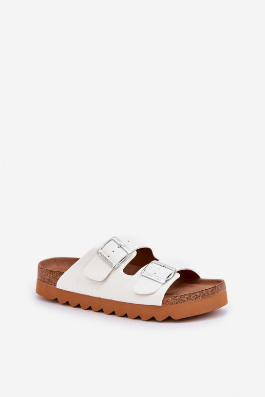 Klassisches Stilvollll Feminin Hausschuhe Big Star LL274480 Zueiße Farbe