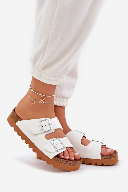 Klassisches Stilvollll Feminin Hausschuhe Big Star LL274480 Zueiße Farbe