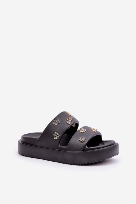 Leichte Hausschuhe Damenhausschuhe Z Przypinkami schZuarze Farbe Ravanala