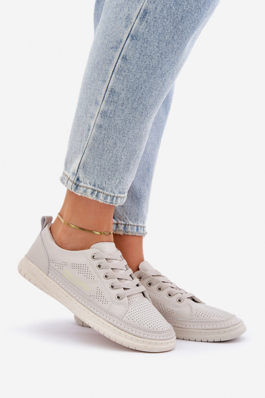 Sneaker aus Ermöglichtturleder graue Farbe Cloesa Sneaker aus Ermöglichtturleder graue Farbe Cloesa