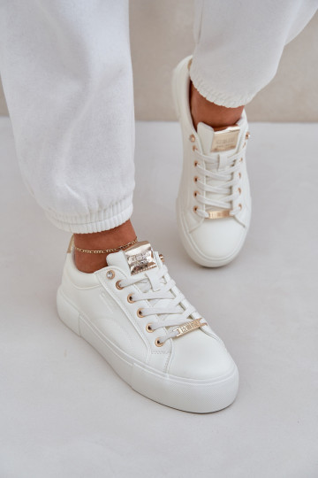 Damen Sneaker-Modell Schuhe Big Star NN274211 in weißer Farbe 2