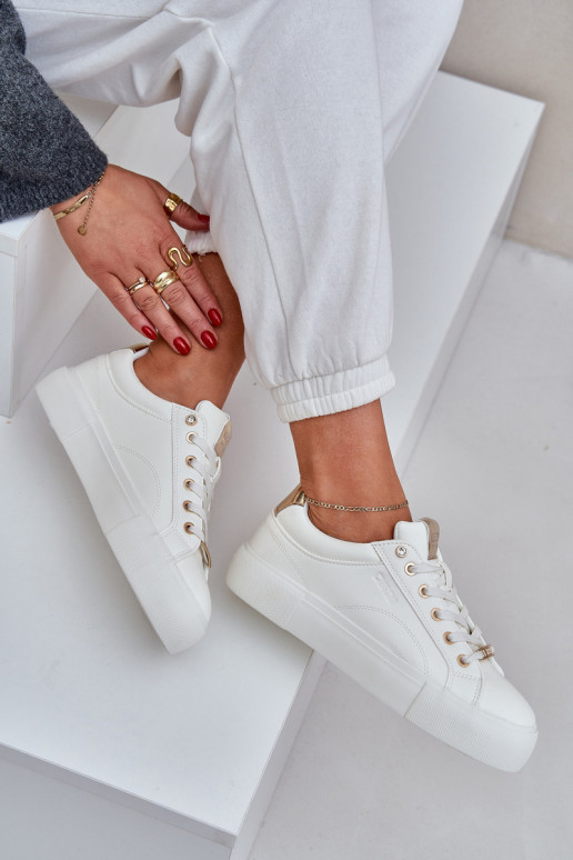 Feminin Sneakers Stilvollllschuhe Big Star NN274211 Zueiße Farbe Feminin Sneakers Stilvollllschuhe Big Star NN274211 Zueiße Farbe