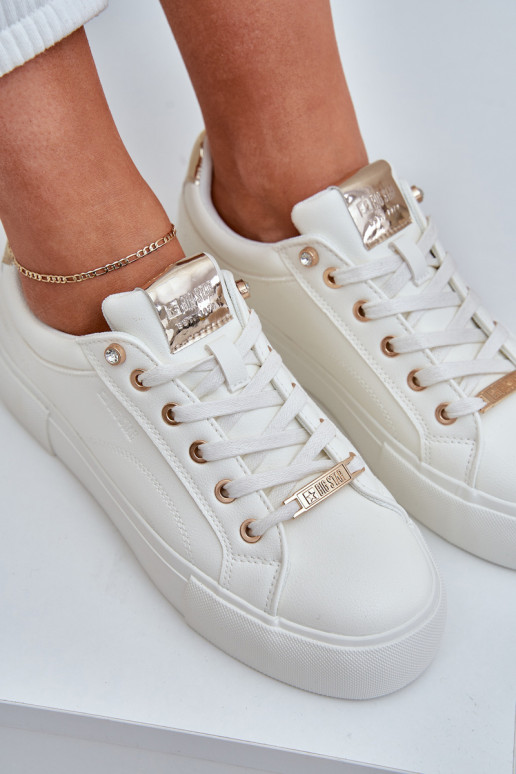 Feminin Sneakers Stilvollllschuhe Big Star NN274211 Zueiße Farbe Feminin Sneakers Stilvollllschuhe Big Star NN274211 Zueiße Farbe