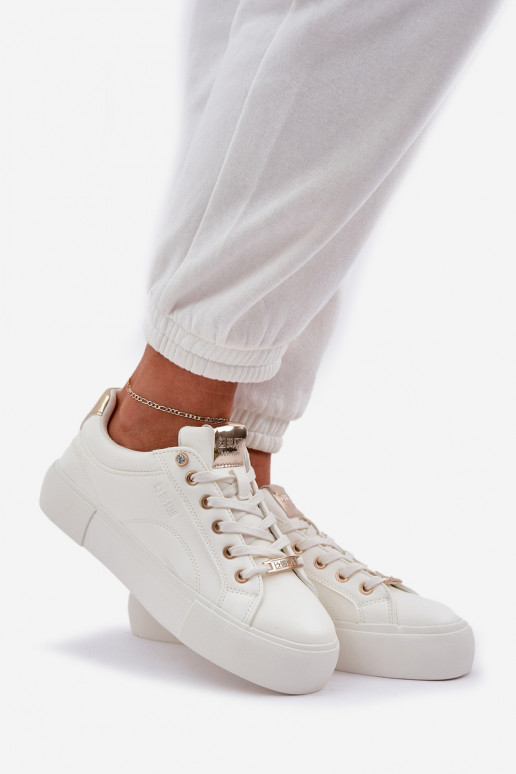 Feminin Sneakers Stilvollllschuhe Big Star NN274211 Zueiße Farbe Feminin Sneakers Stilvollllschuhe Big Star NN274211 Zueiße Farbe