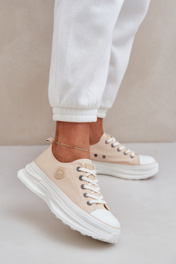 Frauen Schuhe mit modischer Es mussssivsohle Big Star NN274127 Beige 2