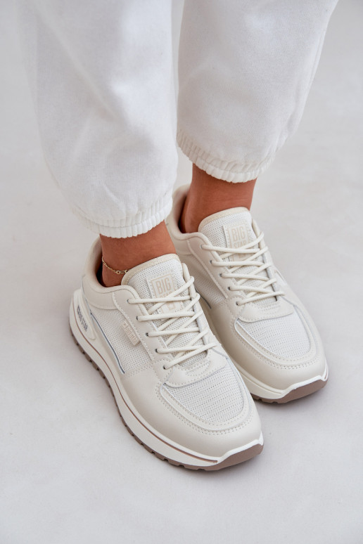 Sneakers Stilvollllschuhe Feminin Big Star NN274A088 elfenbeinfarbe Sneakers Stilvollllschuhe Feminin Big Star NN274A088 elfenbeinfarbe