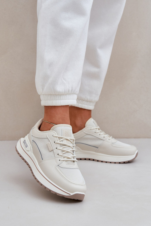 Sneakers Stilvollllschuhe Feminin Big Star NN274A088 elfenbeinfarbe Sneakers Stilvollllschuhe Feminin Big Star NN274A088 elfenbeinfarbe