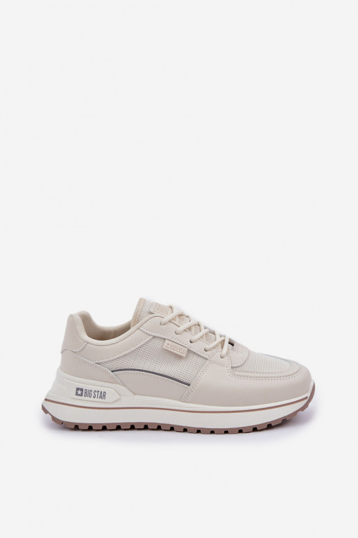 Sneakers Stilvollllschuhe Feminin Big Star NN274A088 elfenbeinfarbe Sneakers Stilvollllschuhe Feminin Big Star NN274A088 elfenbeinfarbe