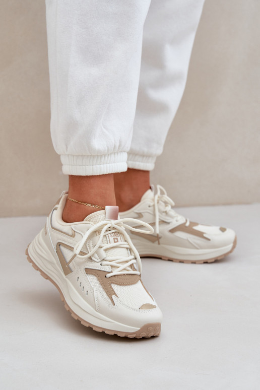 Turnschuhe Feminin Big Star NN274A096 HI-POLY SYSTEM Beige Turnschuhe Feminin Big Star NN274A096 HI-POLY SYSTEM Beige