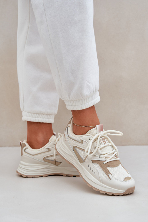 Turnschuhe Feminin Big Star NN274A096 HI-POLY SYSTEM Beige Turnschuhe Feminin Big Star NN274A096 HI-POLY SYSTEM Beige