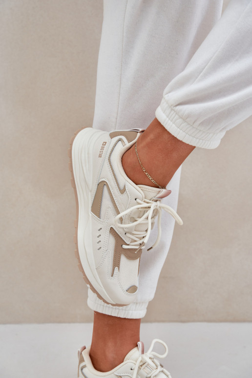 Turnschuhe Feminin Big Star NN274A096 HI-POLY SYSTEM Beige Turnschuhe Feminin Big Star NN274A096 HI-POLY SYSTEM Beige